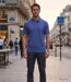 CHALLENGER RUSTICO2 : Polo manches courtes bleu indigo en maille piquée 100% coton pour homme-5