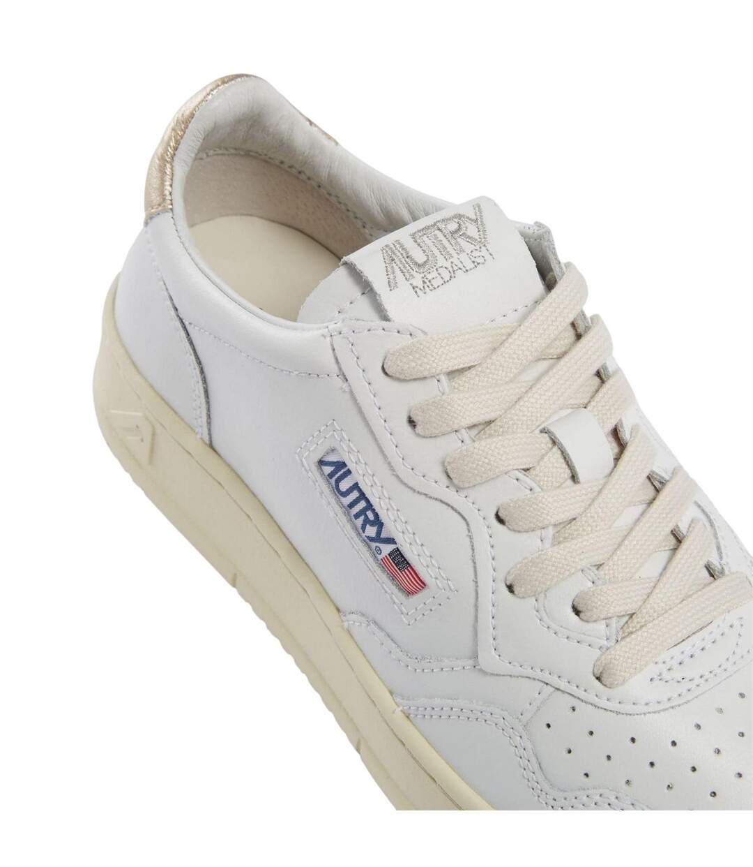 Tennis Femme Or Blanc Autry-4