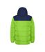 Unisex Adult Tallin Insulated Jacket Lime Navy Blue Roly-2