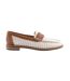 Mocassins Port Driving Femme Blanc Brun Clair Sperry-3