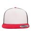 Flexfit By  Foam Trucker Cap With White Front Black White Red Yupoong-1