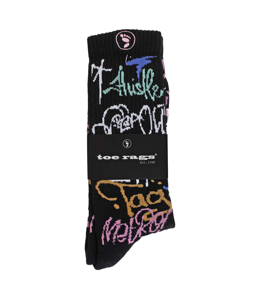 Mens Crew Socks with Street Graffiti-2