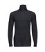 Unisex Adult Merino Wool Quarter Zip Base Layer Top Black Portwest-1