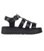 Sandales Motif/style Gladiateur Femme Noir Jack Wills-1