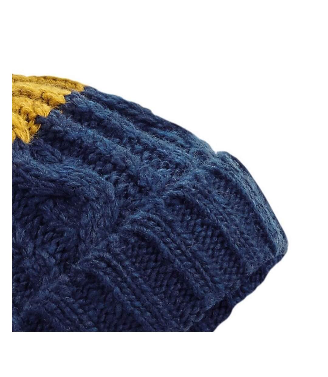 Beechfield Unisex Adults Apres Cuffed Beanie (Oxford Navy/Mustard) - UTRW7276-2