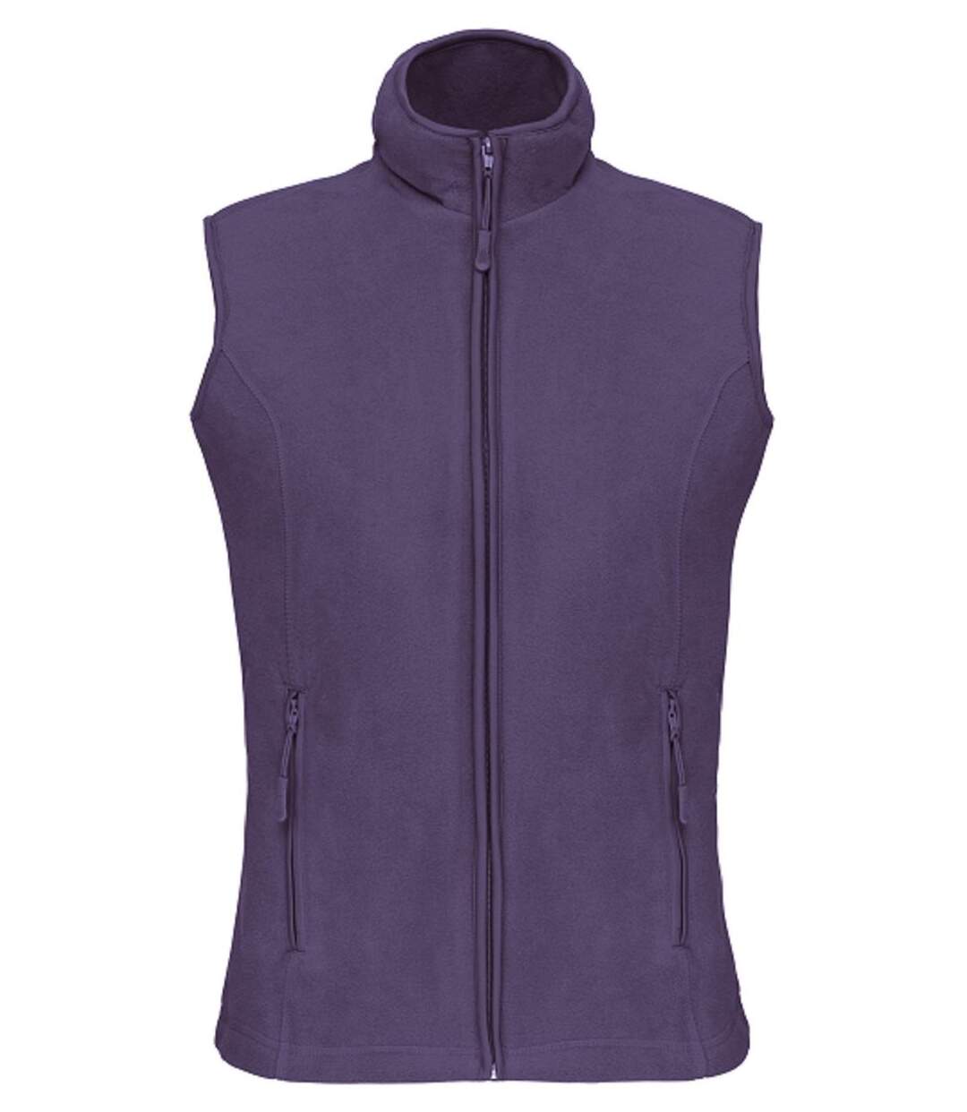 Gilet sans manches micro polaire femme - K906 - violet pourpre-1