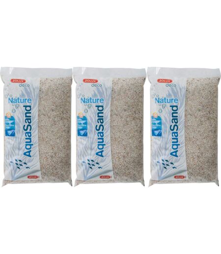 Sol décoratif Aquasand quartz blanc 5kg (Lot de 3)