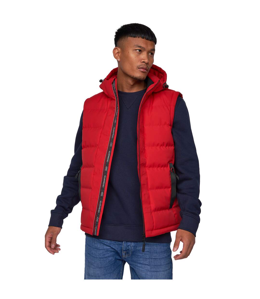 Veste sans manches kampnew homme rouge Crosshatch-4