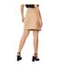 Womens/ladies button detail mini skirt camel Principles