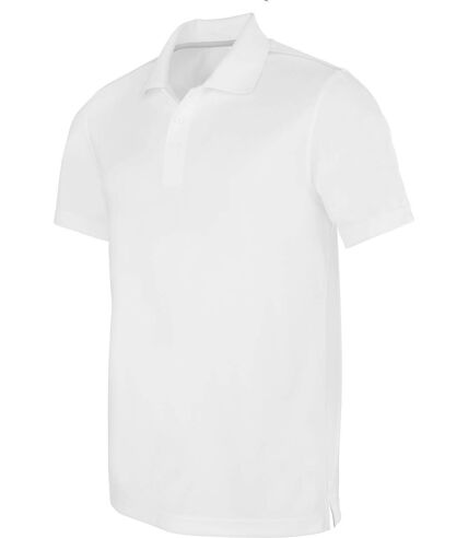 Polo homme sport - PA480 - blanc - manches courtes