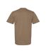 Unisex adult softstyle midweight t-shirt brown savana Gildan