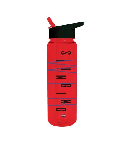 Spider-Man Sling Plastic Water Bottle (Red/White/Black) (One Size) - UTPM6488