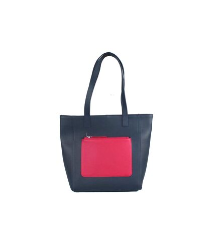 Eastern Counties Leather Womens/Ladies Polly Contrast Pocket Tote Bag (Navy/Pink) (One size) - UTEL334