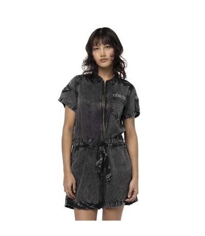 Combi short zippé à manches courtes femme avec patch Ltd Original Vondutch