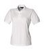 Henbury Womens/Ladies Classic Cotton Pique Polo Shirt (White) - UTPC5903