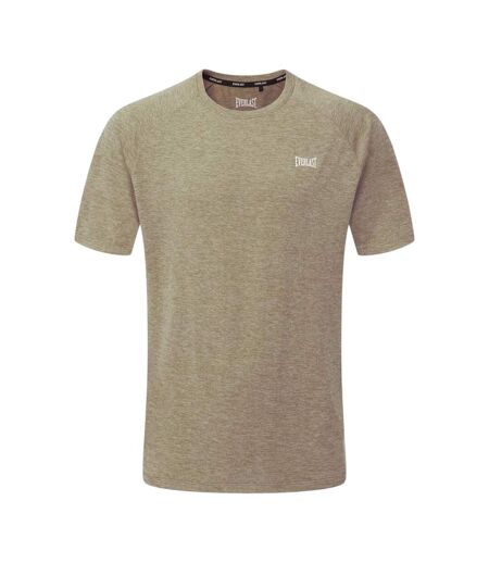 Mens Chest Logo T-shirt Light Sand Marl Everlast
