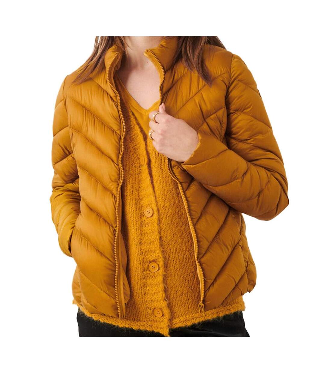 Doudoune ochre femme teddy smith b-bahia - m-1