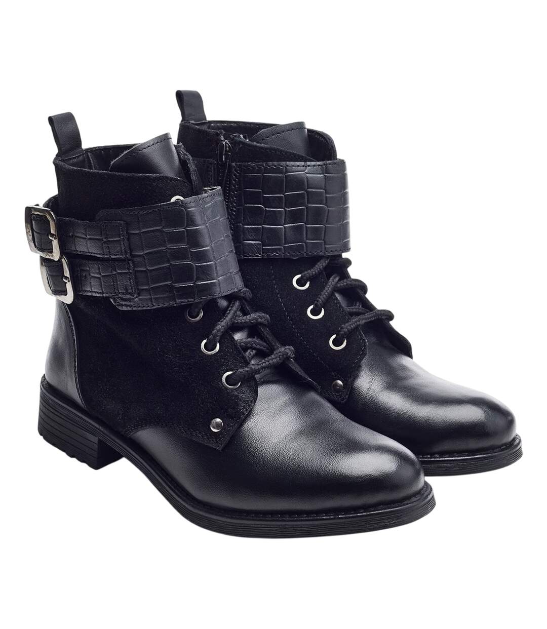 Bottines Mauvaise Femme Noir Moda In Pelle-1