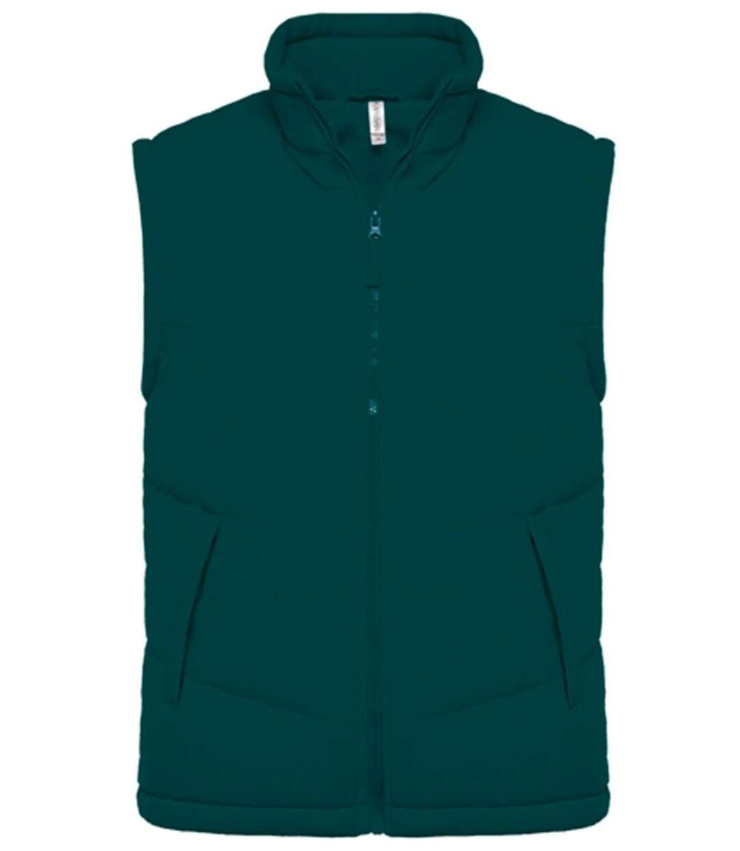 Veste sans manches doublée polaire - K6118 - vert foncé