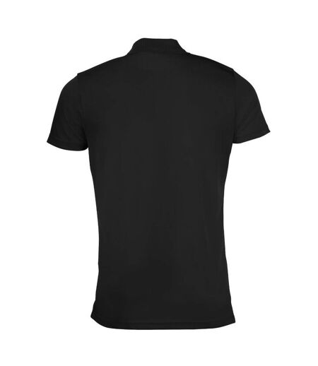 SOLS Mens Performer Short Sleeve Pique Polo Shirt (Black) - UTPC2162