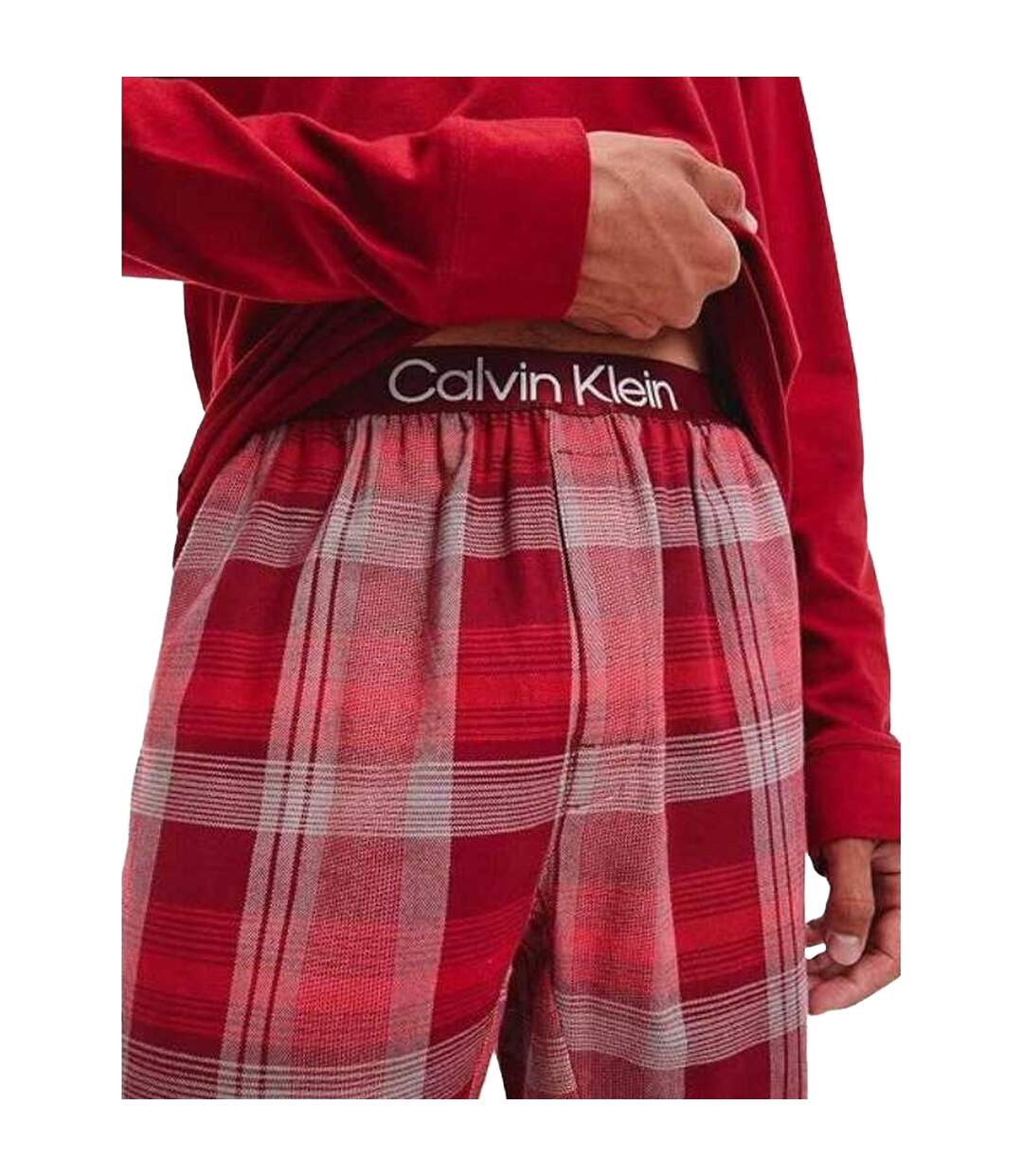 Ensemble De Pyjama Homme Rouge Calvin Klein-4