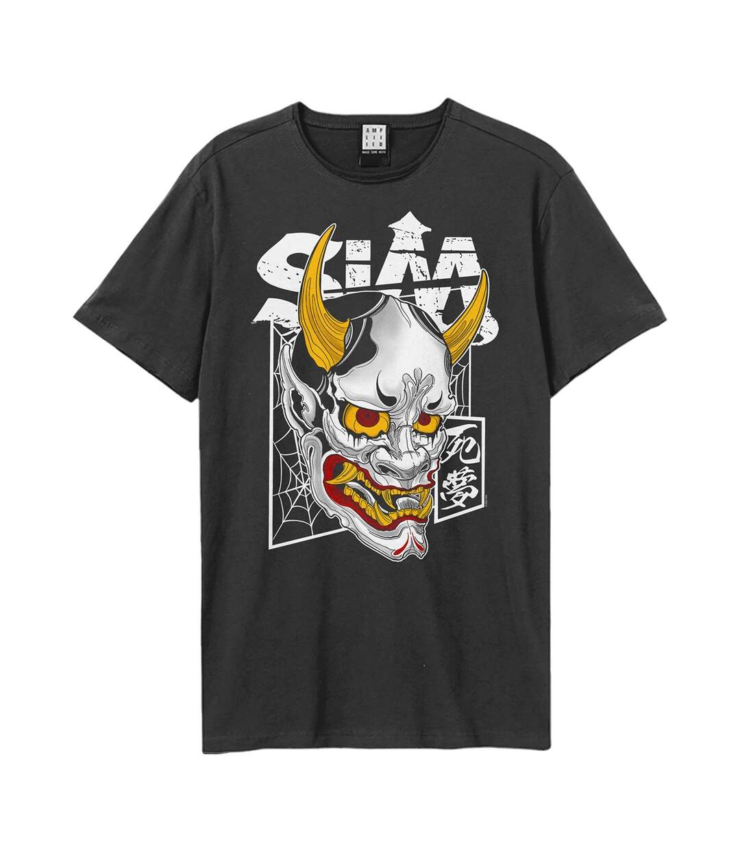 T-shirt Sim Samuria Mask Adulte Charbon Amplified-1