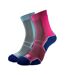 2 Pack Single Layer Trek Socks - Women's Socks Twin Pack-1