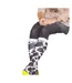 Chaussettes Motif/style Vache Funky Femme Noir Blanc Bartleby-3