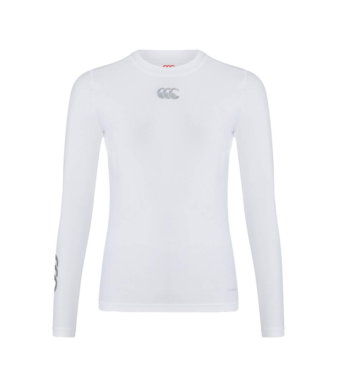 Womens/ladies Thermoreg Long-sleeved Base Layer Top White Canterbury-2