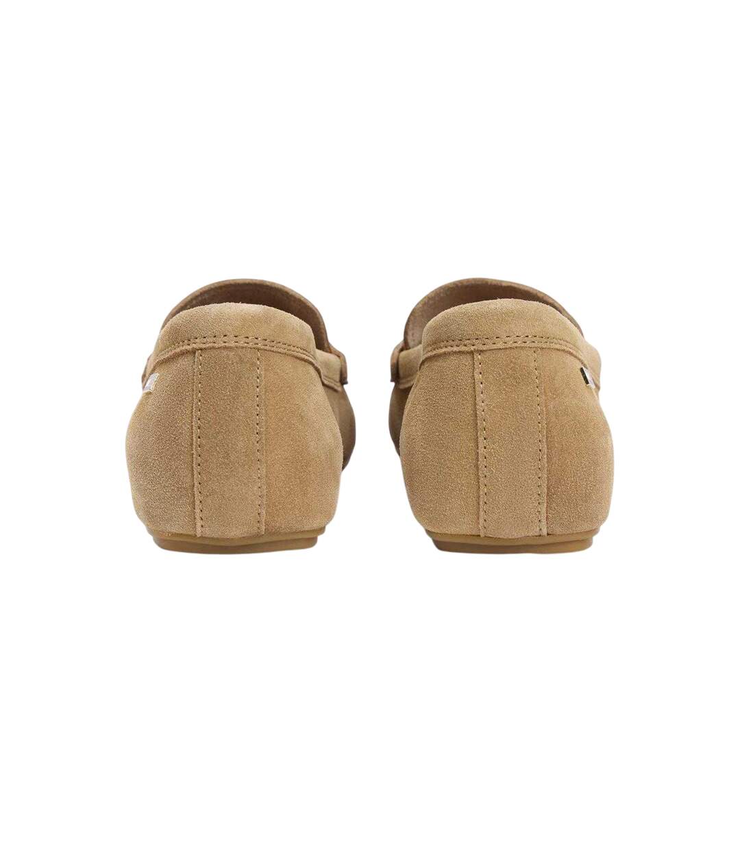 Womens/ladies Suede Flat Loafers Safari Tommy Hilfiger-2