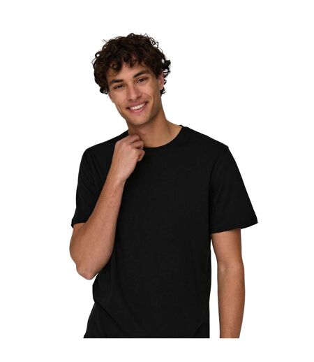 T-shirt Homme Noir Only And Sons