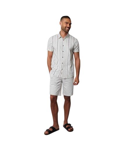 Chemise Motif/style À Rayures Brownhill Homme Crème Threadbare