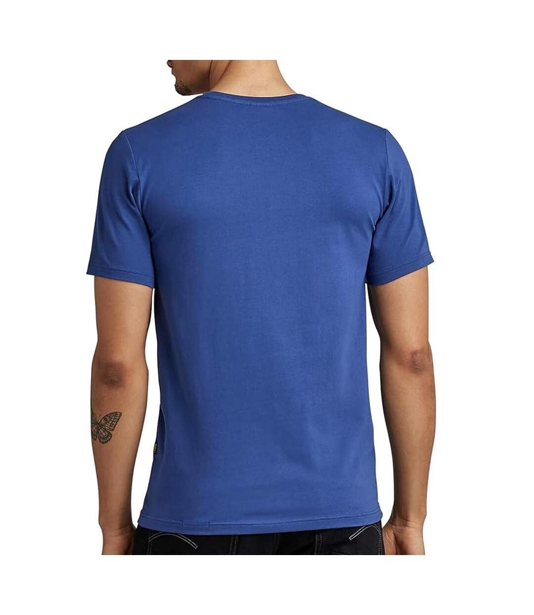 T-shirt Bleu Homme G-Star Raw D19070 - L