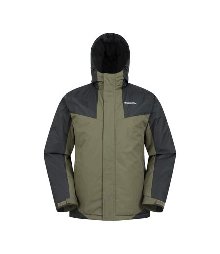 Mens Dusk Iii Ski Jacket Dark Khaki Black Mountain Warehouse