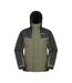 Mens Dusk Iii Ski Jacket Dark Khaki Black Mountain Warehouse-1