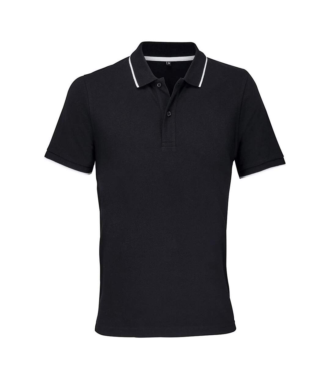 Polo Palermo Adulte Noir Blanc SOLS-1