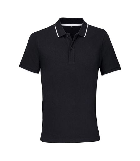 Polo Palermo Adulte Noir Blanc SOLS