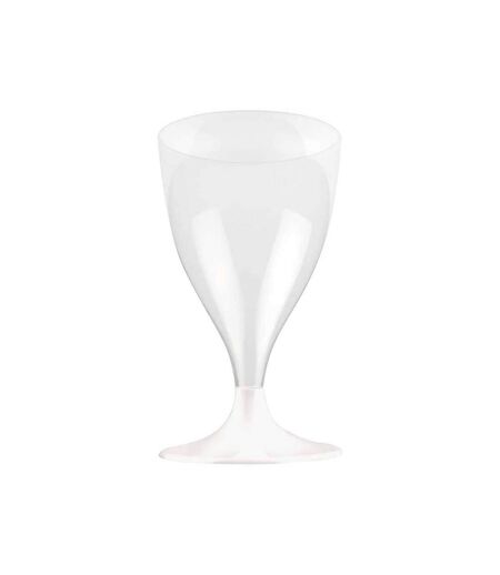 Lot de 6 Verres à Vin Réutilisable Plastique 18cl Transparent