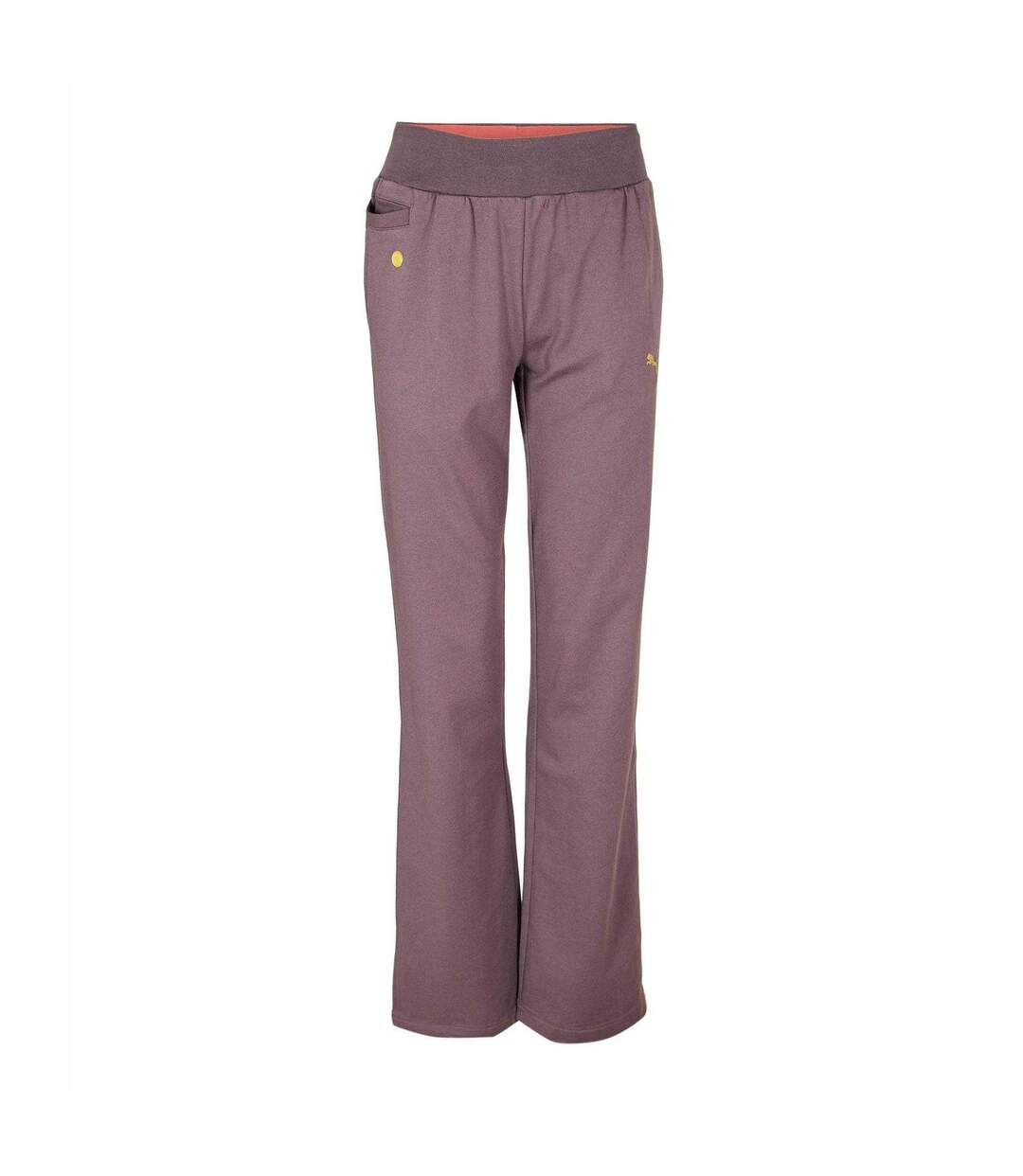 Womens/ladies Flared Jogging Bottoms Purple Puma-1
