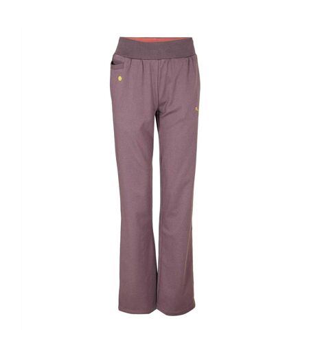 Womens/ladies Flared Jogging Bottoms Purple Puma