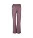 Womens/ladies Flared Jogging Bottoms Purple Puma-1