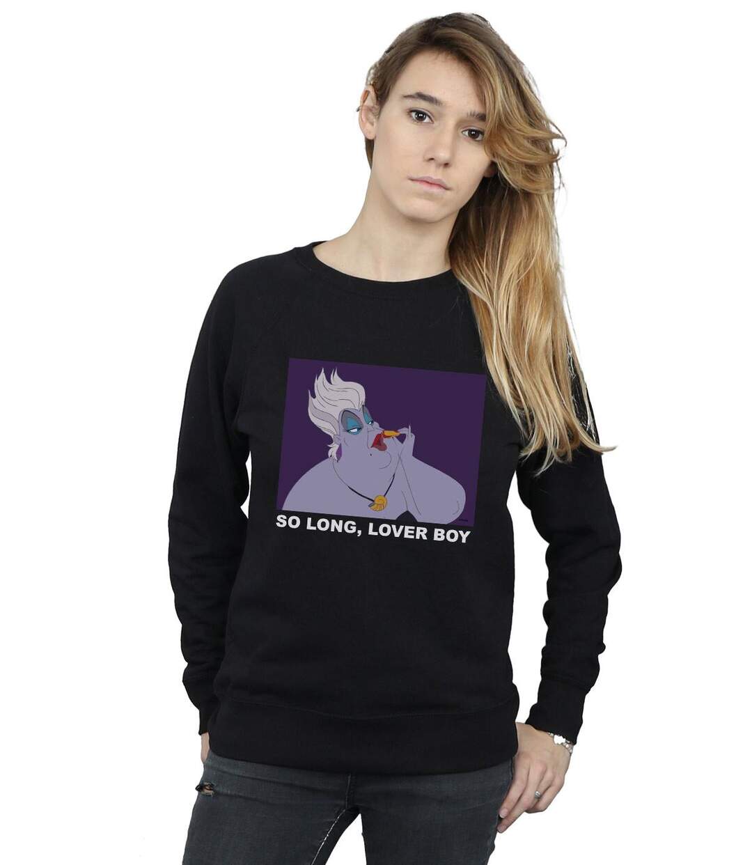 Disney - Sweat THE LITTLE MERMAID URSULA LOVER BOY - Femme (Noir) - UTBI12990-2