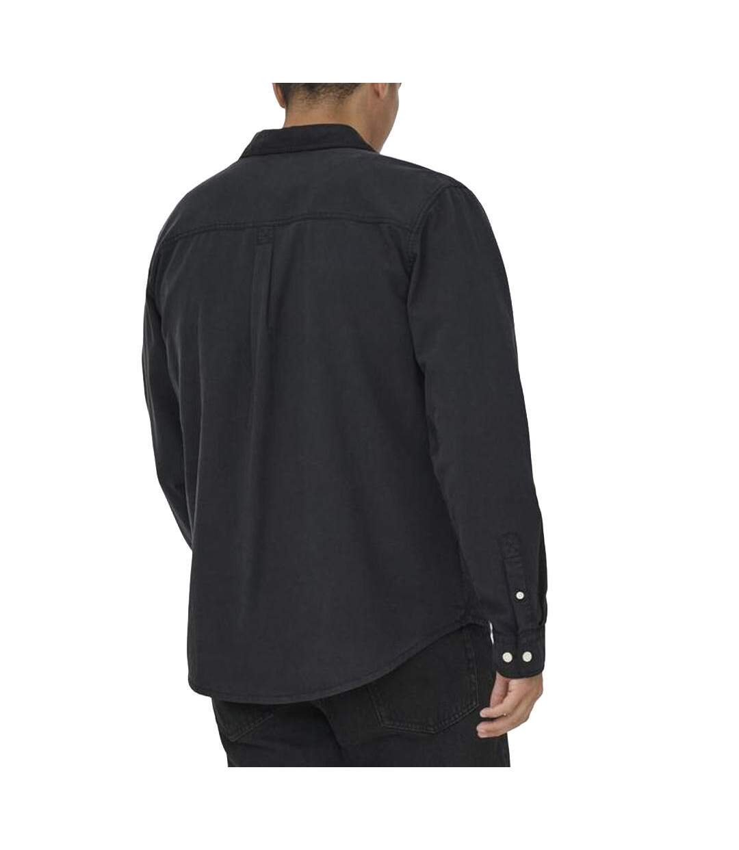 Chemise noir homme only & sons sotto-3
