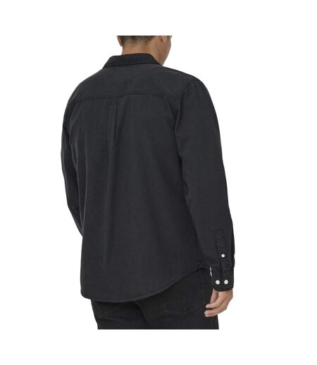 Chemise noir homme only & sons sotto