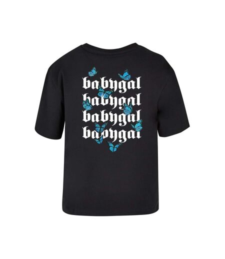 T-shirt Babygal Femme Noir Miss Tee