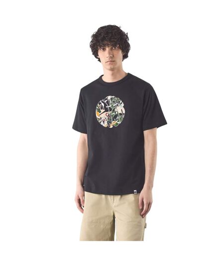 T-shirt Motif/style Imprimé Graphique Convergence Homme Noir Pretty Green