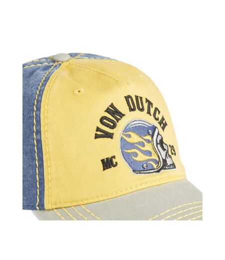 Casquette baseball en coton avec broderie effet usé Retro Helmet Vondutch
