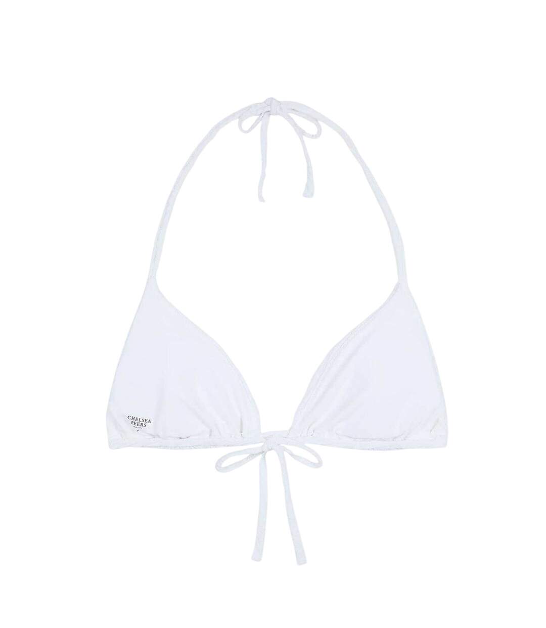 Haut De Maillot De Bain Motif/style Triangle Twist Femme Blanc Chelsea Peers-2