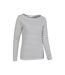 Womens/ladies St Ives Crew Neck Top Cream Mountain Warehouse-3