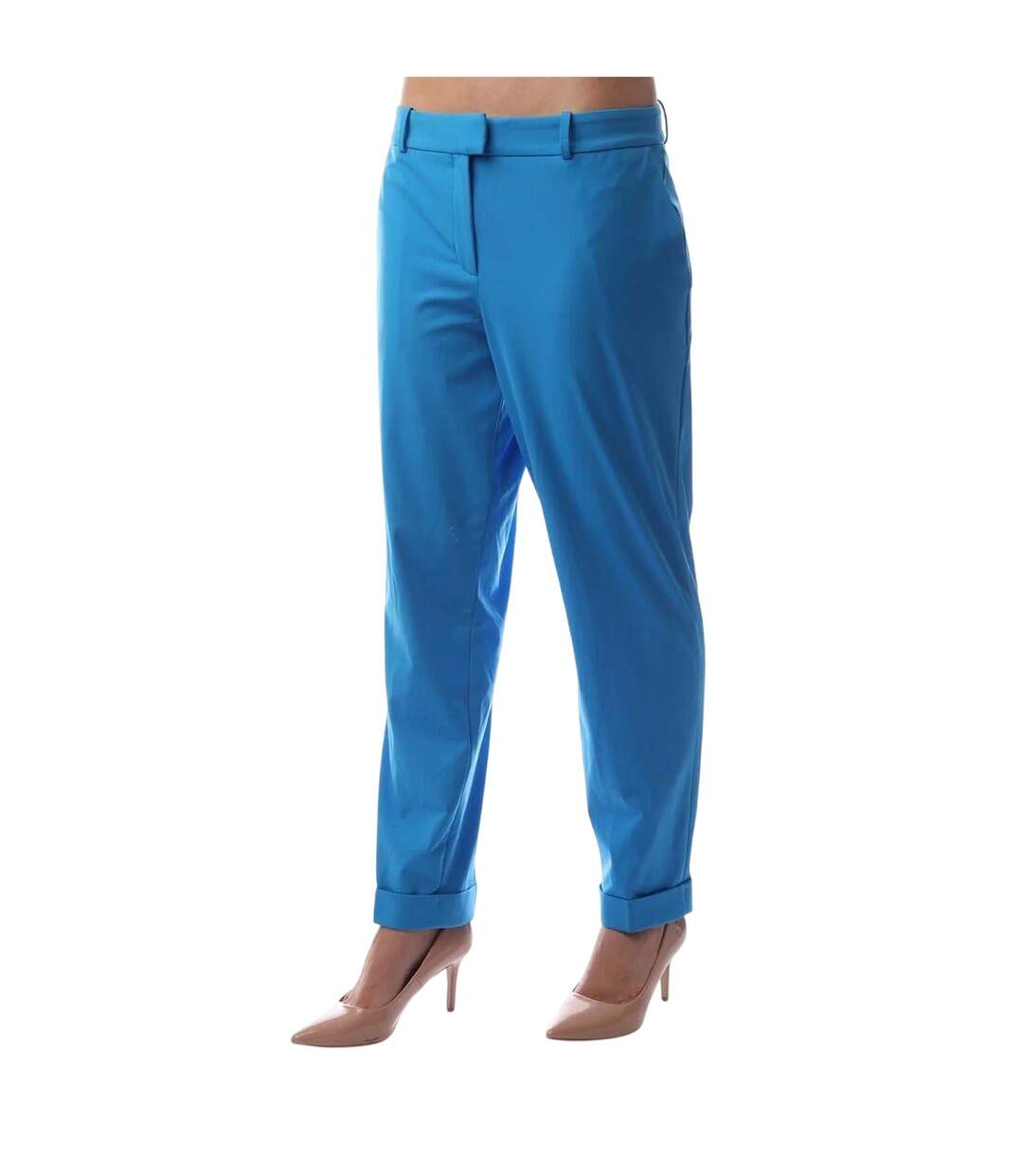 Chino Motif/style Uni Femme Bleu Vif Boss-1